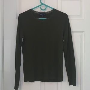 Olive green long sleeve tank